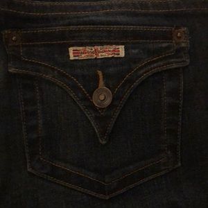 Hudson mid-rise signature bootcut jeans, size 28.